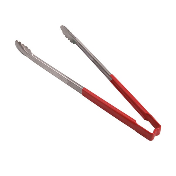 Vollrath Tongs, Scallop , 16", Red Hdl 4781640 - main